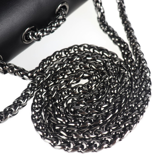 Christian Louboutin Shoulder Bag Chain Leather Black - Picture 4 of 8